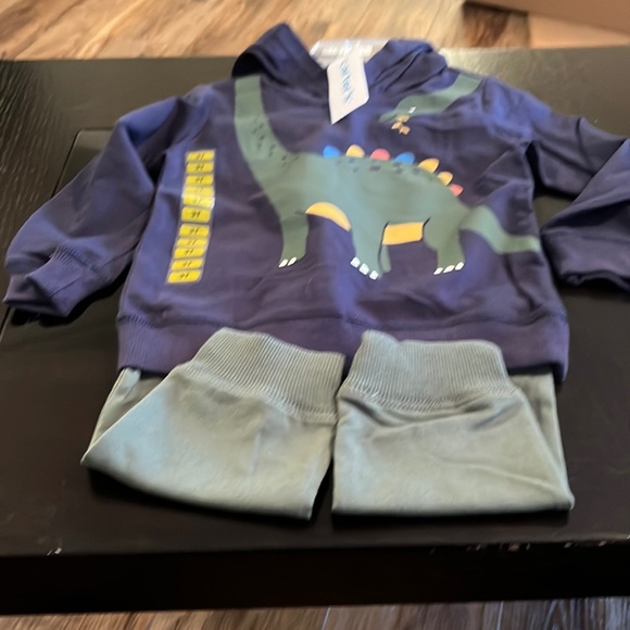 Carter's Other - Boys Carters  two piece matching set. Long sleeve with dinosaur. Hooded.